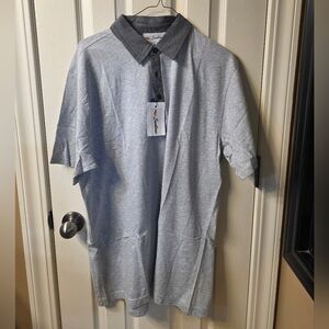 Santoni Light Gray Polo Shirt